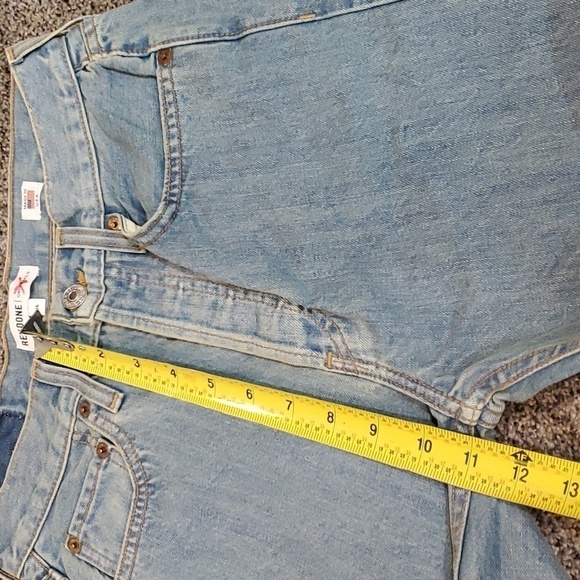 Re/Done Originals Womens 90s Wash High rise Ankle Side zip Jeans sz 26 - Picture 5 of 12